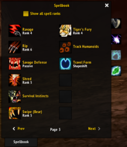 Bug report screenshot