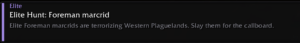 Bug report screenshot