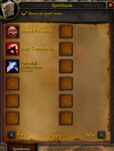 Bug report screenshot