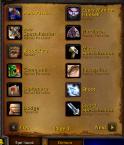 Bug report screenshot