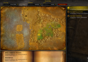 Bug report screenshot