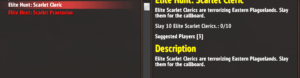 Bug report screenshot